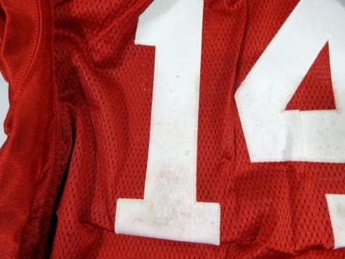 2009 San Francisco 49ers Damon Huard 14 Oyun Kırmızı Forma Yayınladı 48 DP30889-İmzasız NFL Oyunu Kullanılmış Formalar