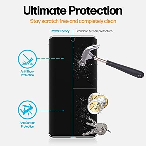 Samsung Galaxy S21 Plus 5G Ekran Koruyucu Temperli Cam için Tasarlanmış Güç Teorisi [9H Sertlik], Kolay Kurulum Kiti,