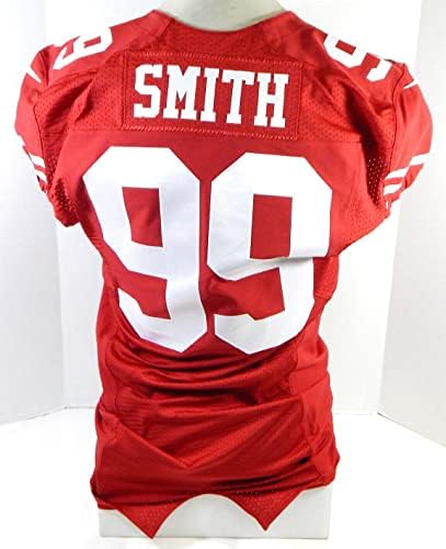 2014 San Francisco 49ers Aldon Smith 99 Oyunu Yayınlandı Kırmızı Forma 44 DP28478 - İmzasız NFL Oyunu Kullanılmış