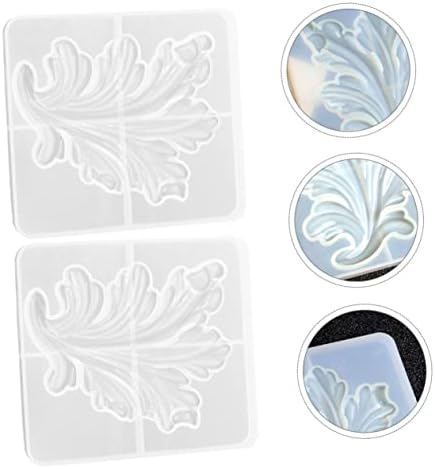 Luxshıny 2 adet Silikon Kalıp Kek Dekorasyon Silikon Tepsi Süs Silikon Kalıp Fondan Kalıpları Sabun DIY Epoksi Kalıp